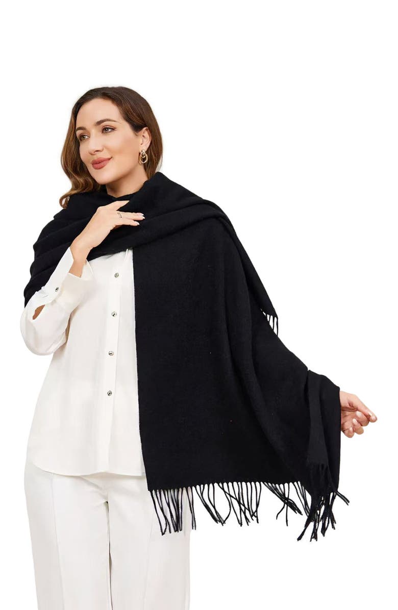 SILKSILKY Pure Wool Scarf Shawl, Alternate, color, 