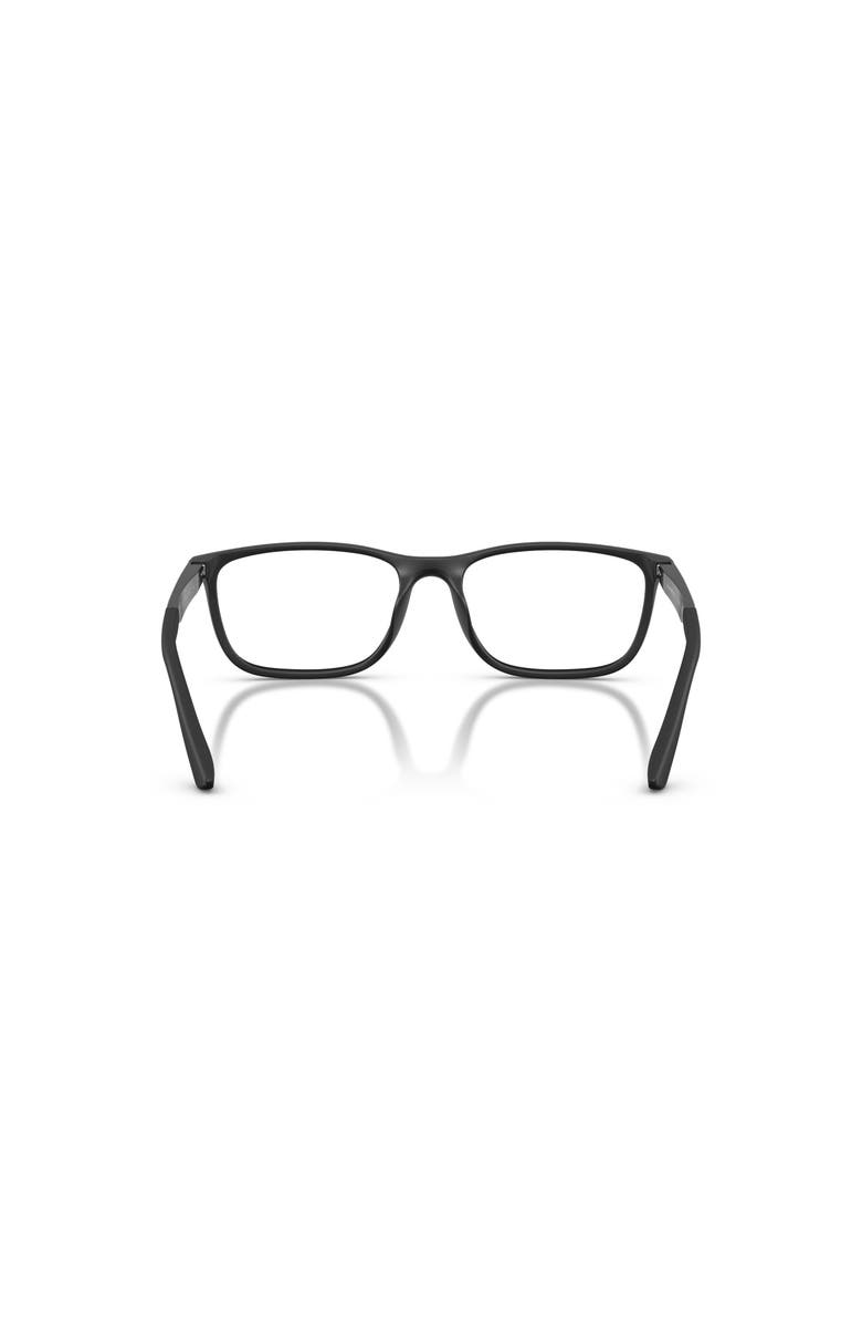 Emporio Armani 55mm Rectangle optical glasses, Alternate, color, Black