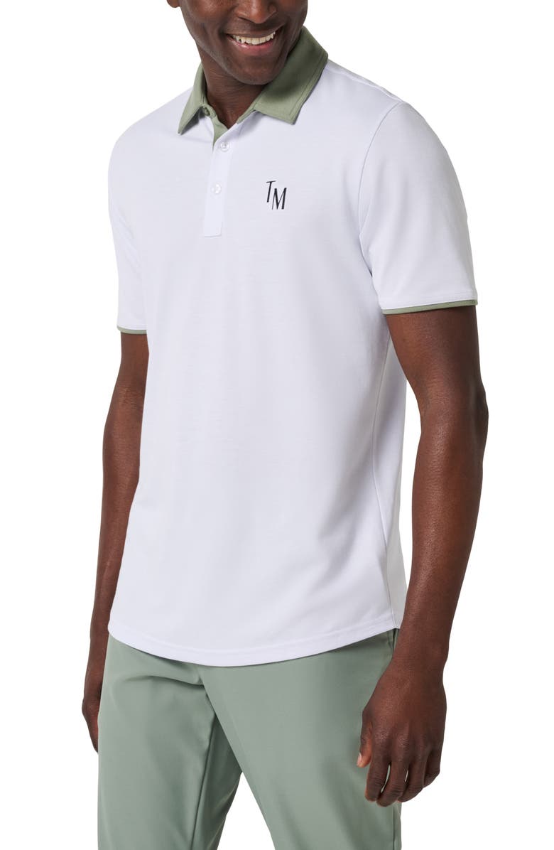 TravisMathew AB Energy Graphic Polo, Alternate, color, White