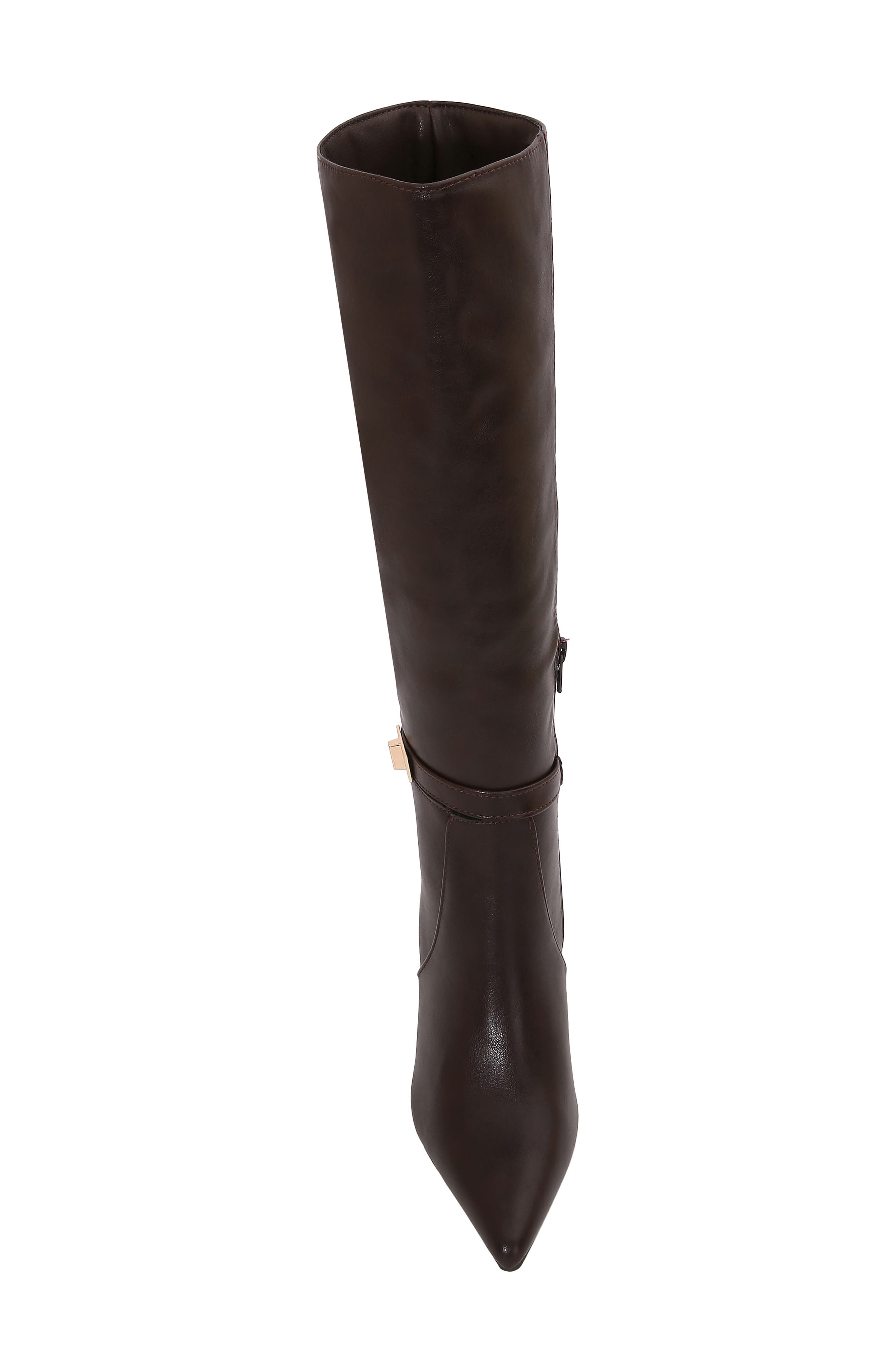 Arkady Block Heel Riding Boot, Alternate, color, BROWN