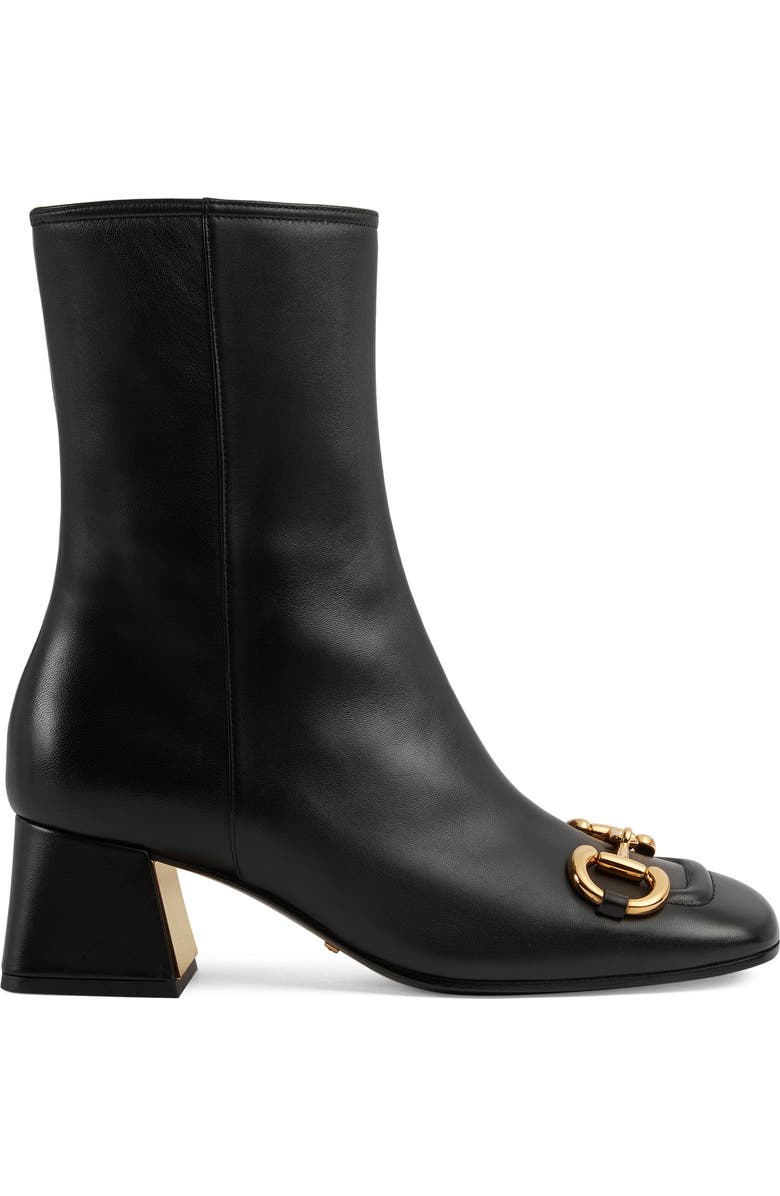 Gucci Baby Horsebit Bootie, Alternate, color,