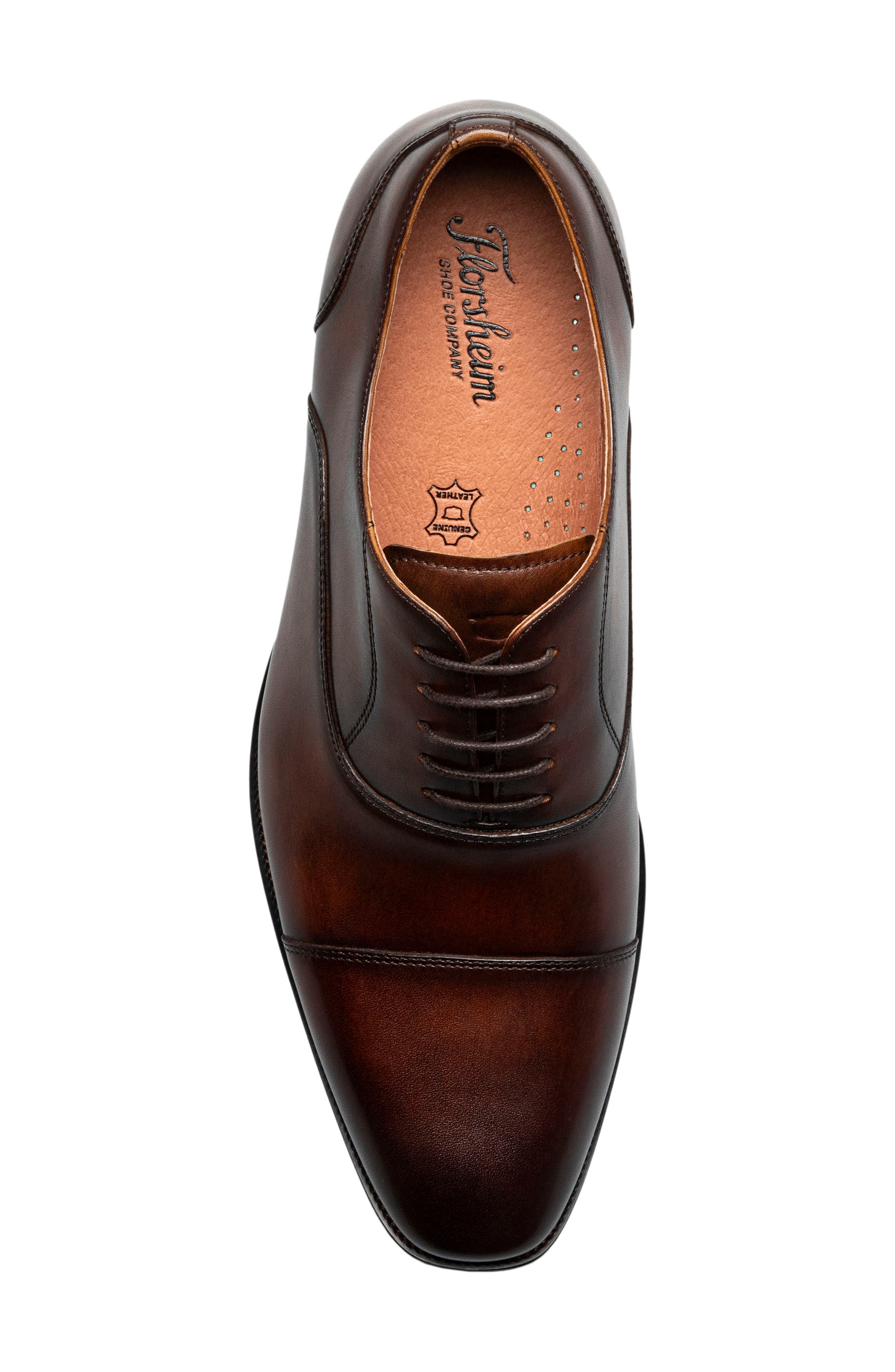 Florsheim Sorrello Cap Toe Balmoral Oxford, Alternate, color, Brown