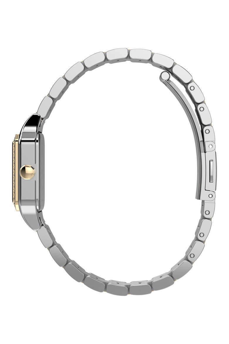 Addison Crystal Bezel Bracelet Watch, 23mm, Alternate, color, SILVER/ GOLD