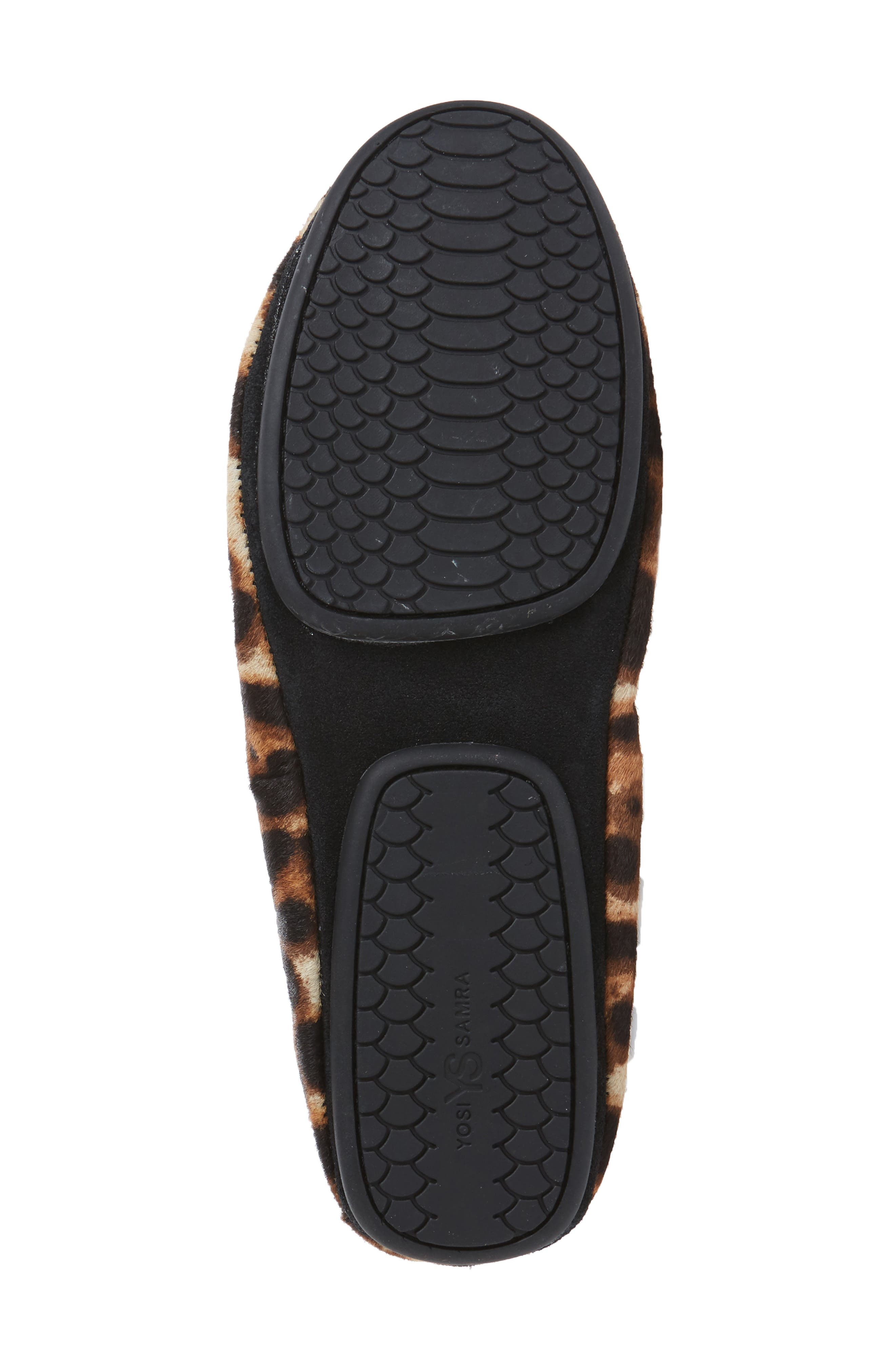 Samara Foldable Ballet Flat, Alternate, color, NATURAL LEOPARD CALF HAIR