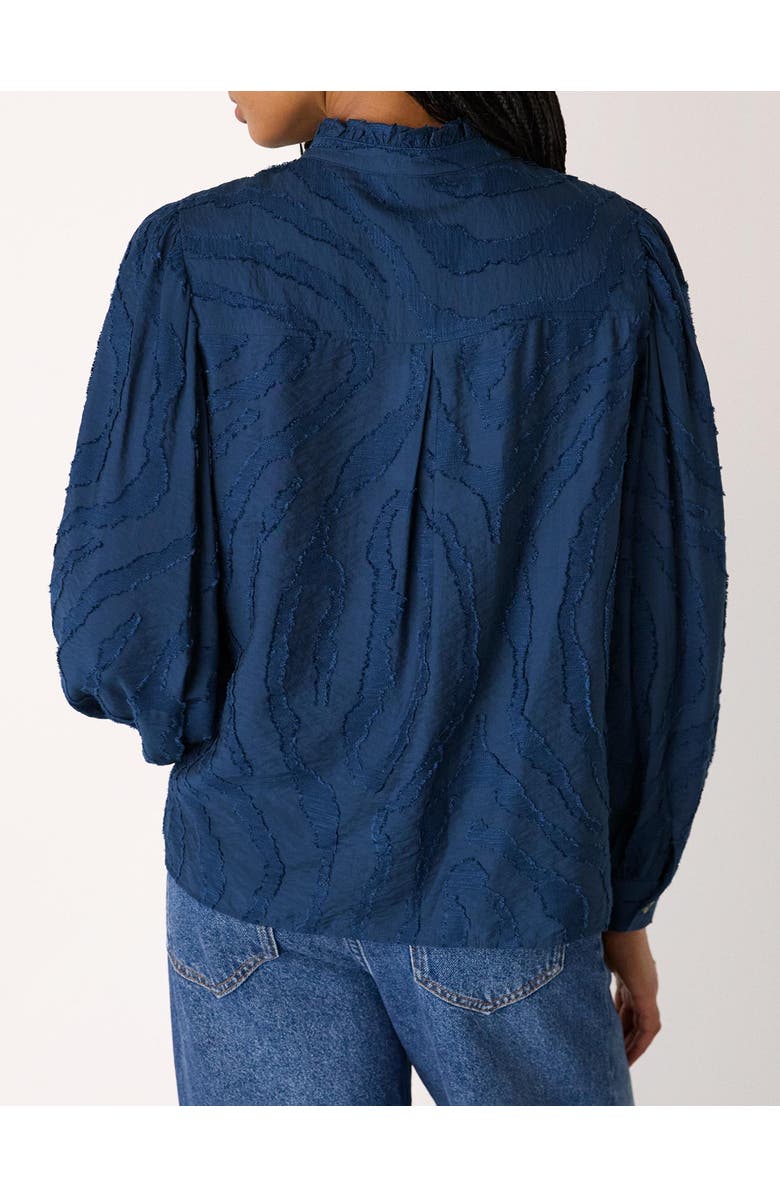 Whistles Animal Textured Shirt, Alternate, color, Navy