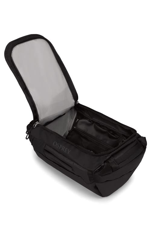 Osprey Transporter 40-liter Duffle Carry-on Luggage In Raven Black/black