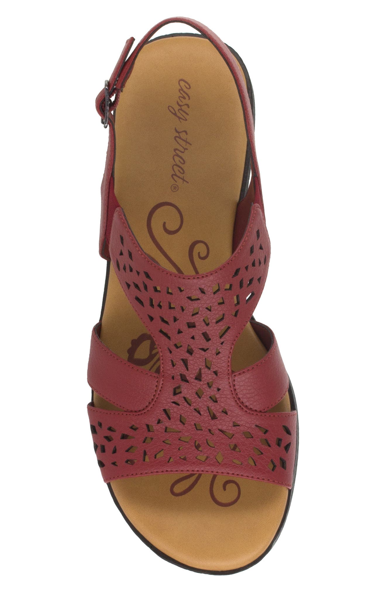 EASY STREET Bolt Sandal, Alternate, color, Red