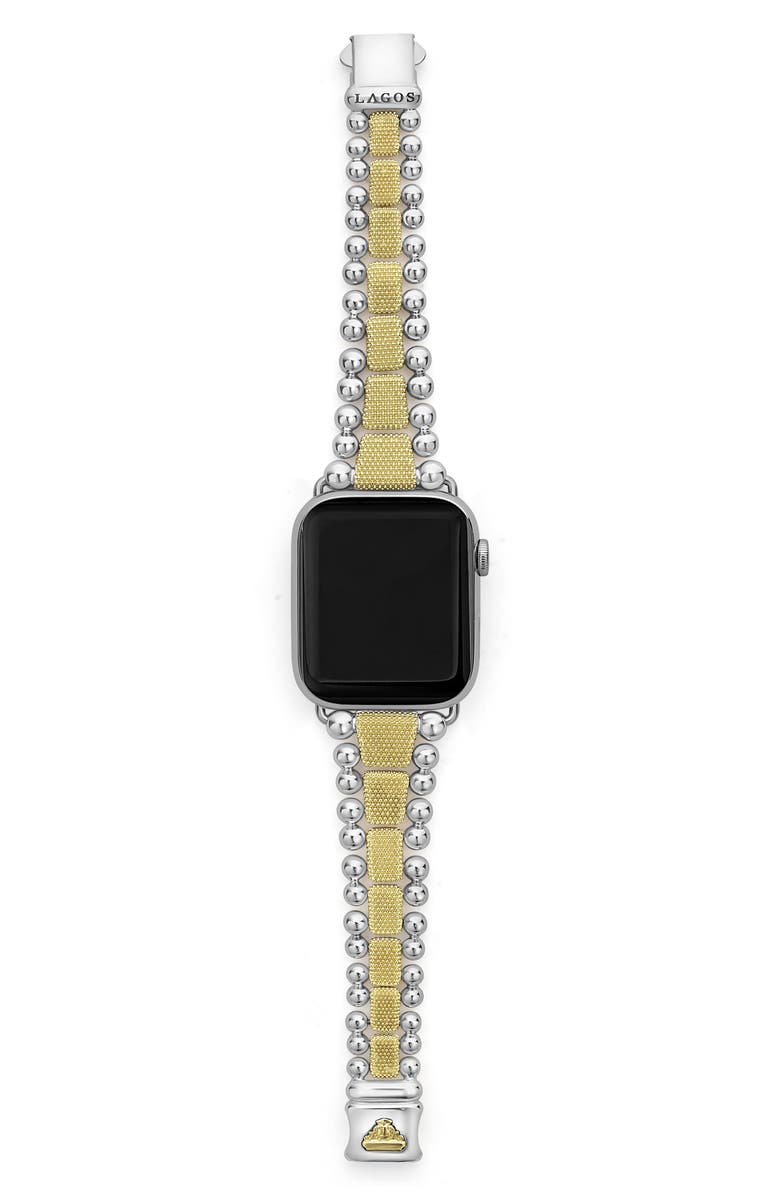 LAGOS Smart Caviar Luxe Apple Watch<sup>®</sup> Watchband, Alternate, color, Two-Tone