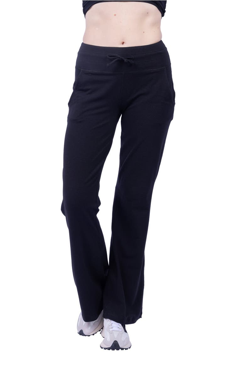 Taylor Organic Cotton Wide Leg Pocketed Pant, Alternate, color, Black