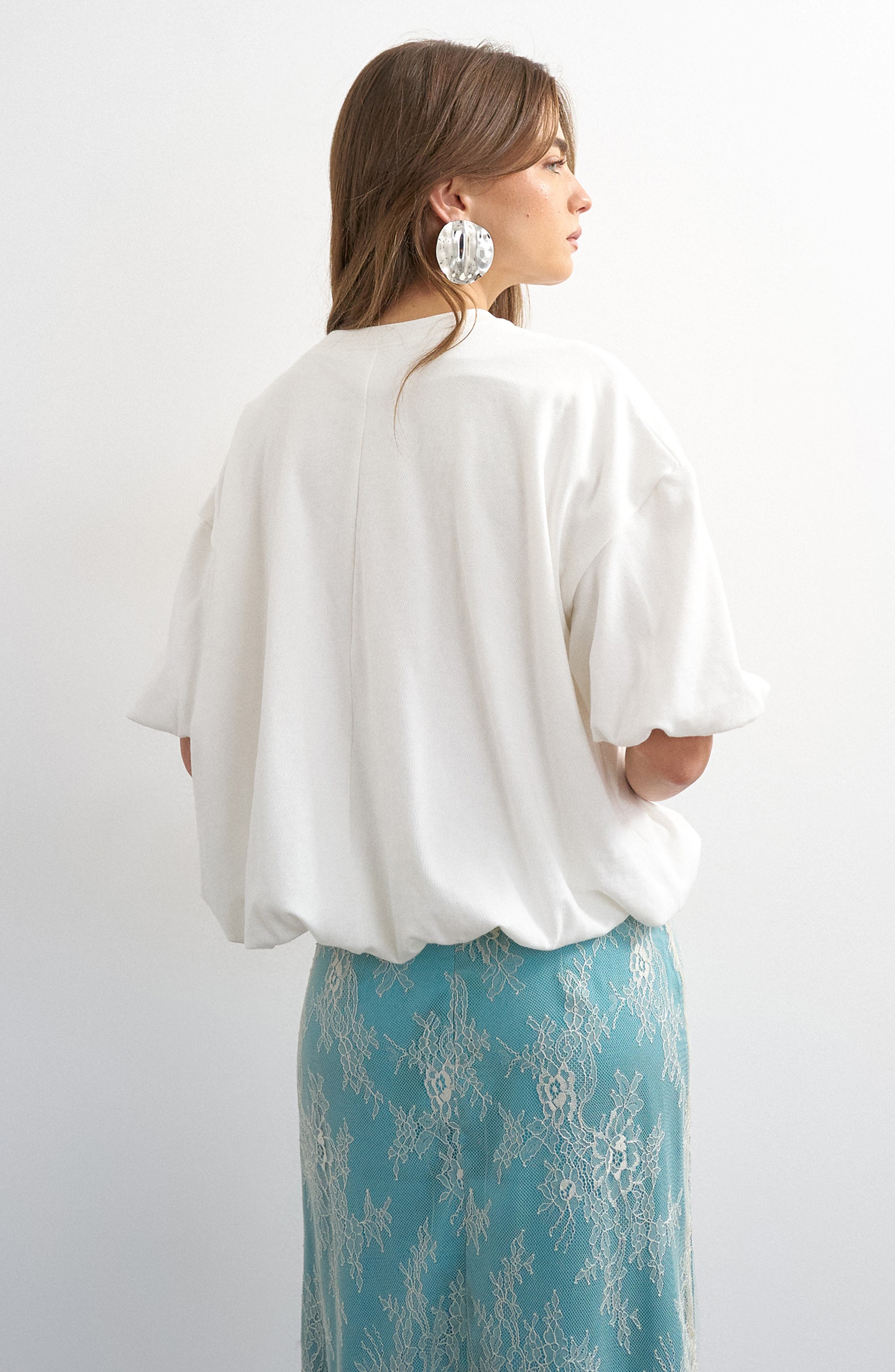 Topshop Bubble Hem T-Shirt (Women) | Nordstrom