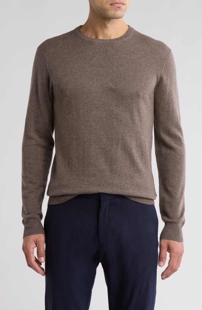 Rodd & Gunn Wool & Cashmere Crewneck Sweater, Main, color, Malt