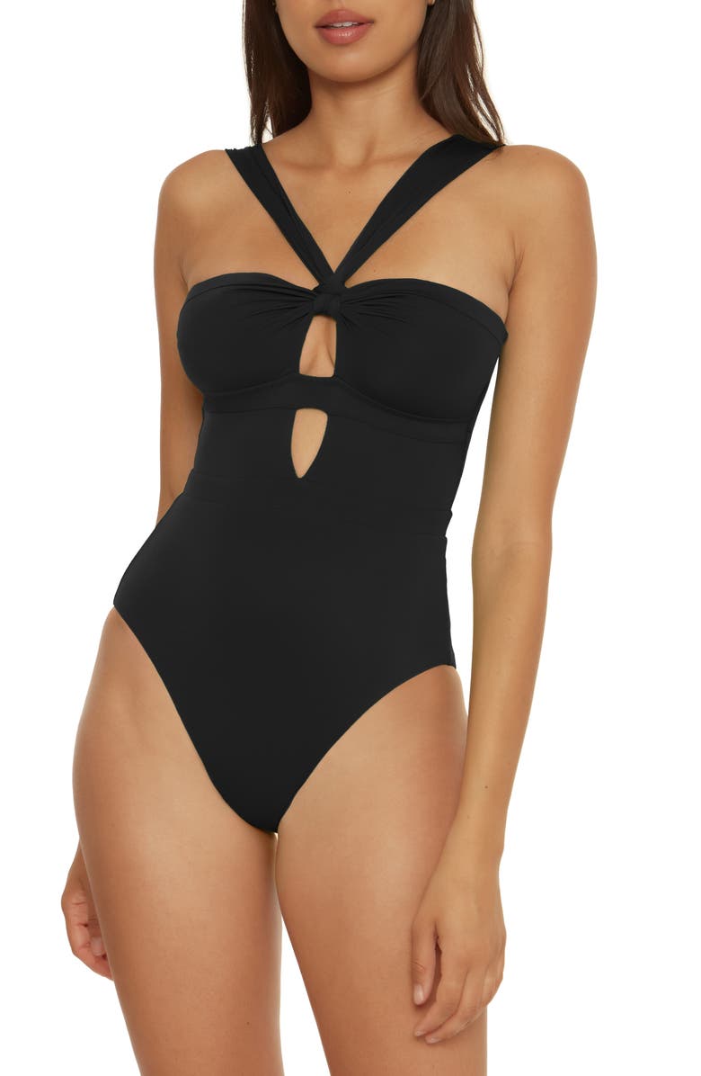 Becca Color Code Cutout One-Piece Swimsuit, Alternate, color, 