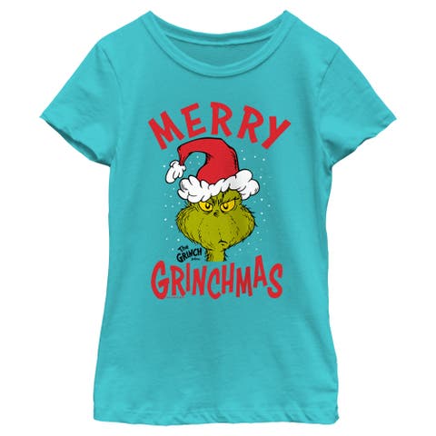 Girl's Dr. Seuss Merry Grinchmas Graphic T-Shirt