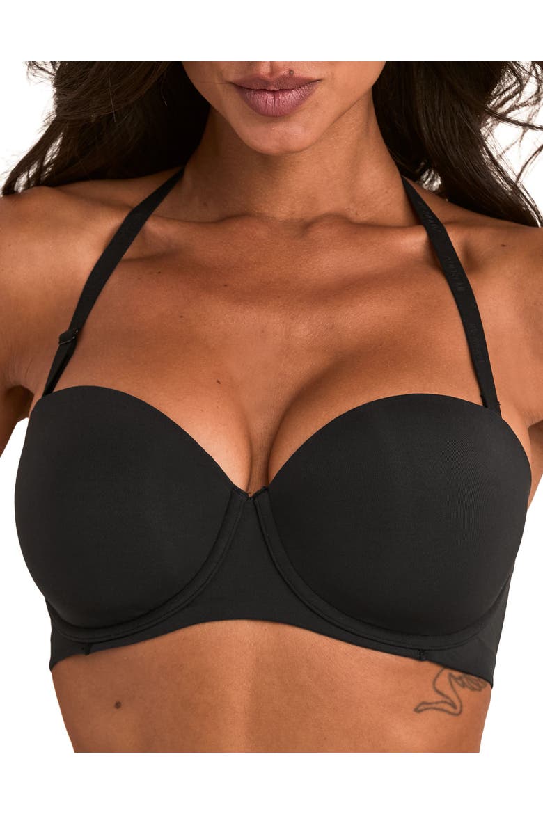 Lou Contour Balconette Bra, Alternate, color, Black