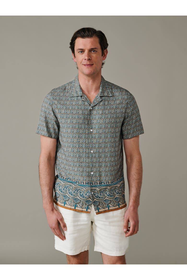 Belmont Printed Shirt, Main, color, Tile Print