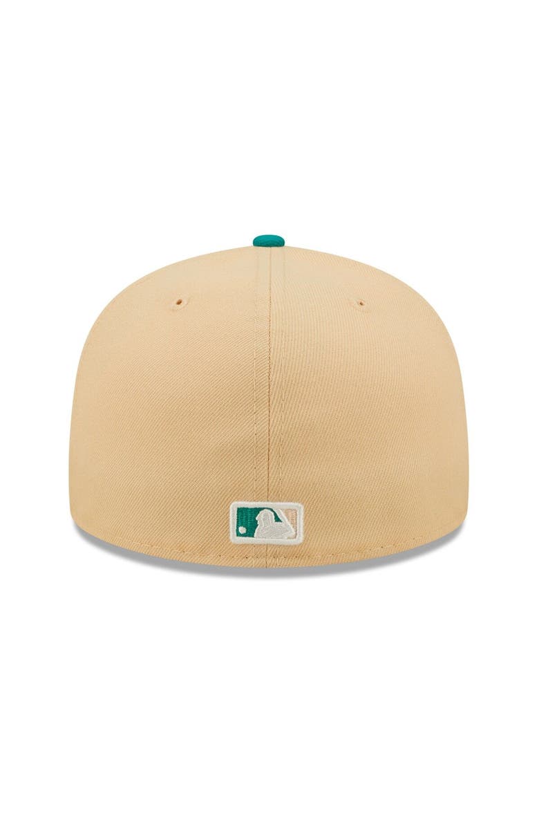 New Era Men's New Era Natural/Teal San Francisco Giants Mango Forest 59FIFTY fitted hat, Alternate, color, Natural