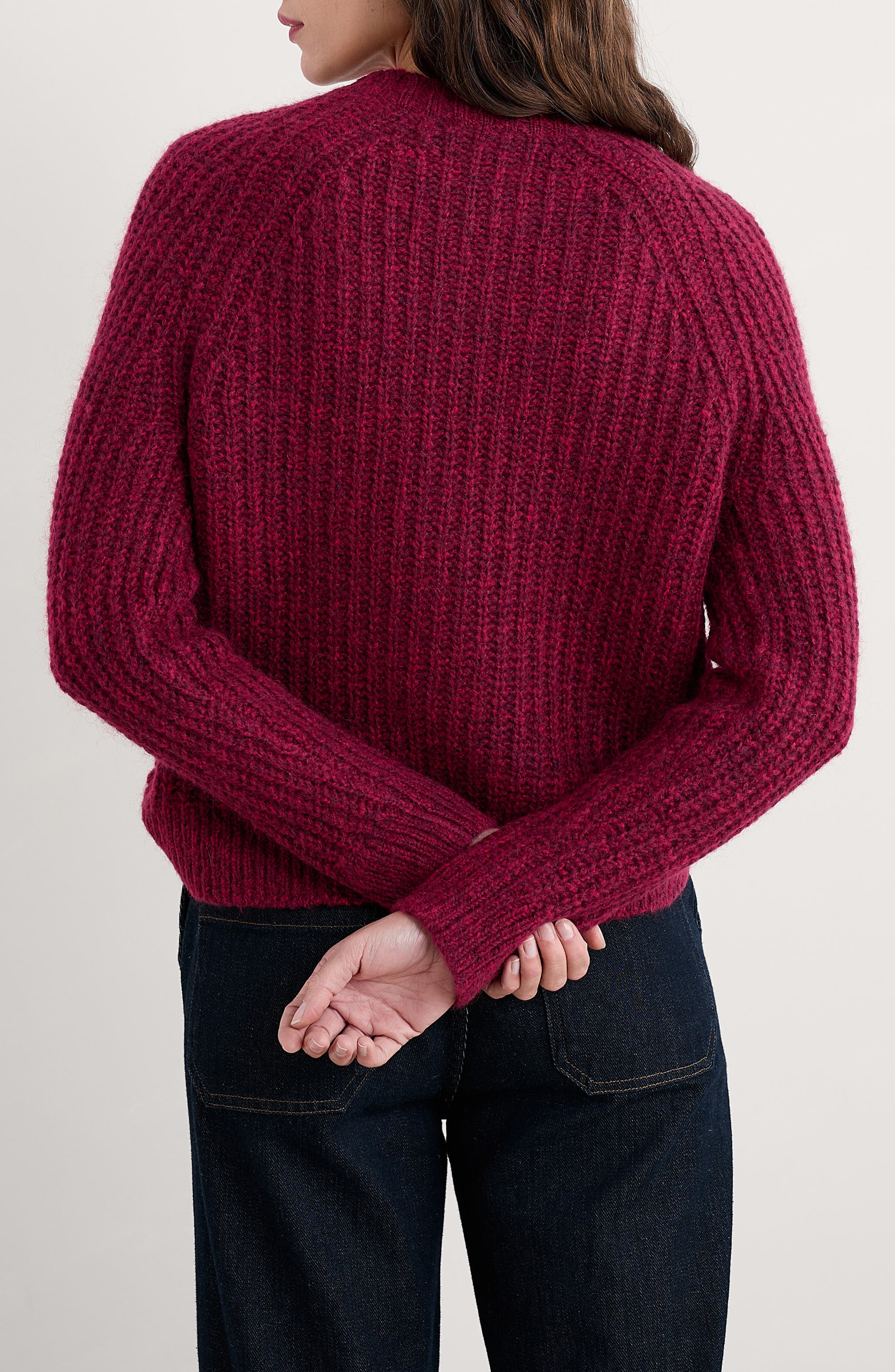 Sand Thistle Wool & Mohair Blend Cardigan - image 2