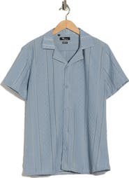 T.R. PREMIUM Modern Fit Textured Camp Shirt
