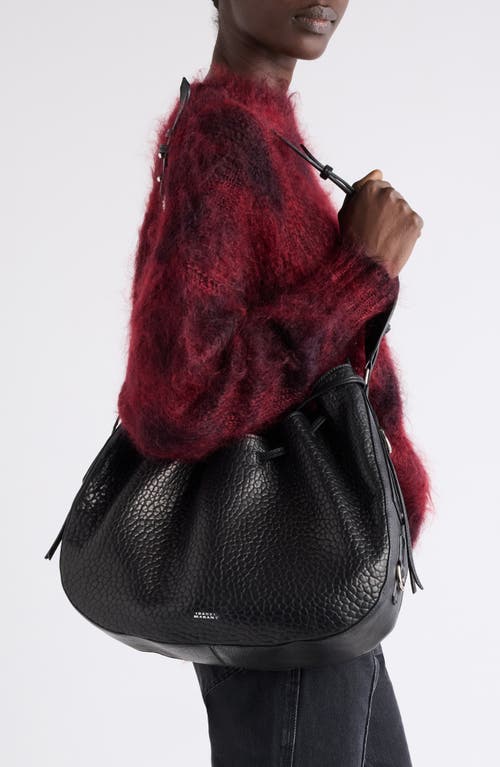 Isabel Marant Bolton Bubble Pebbled Lambskin Leather Hobo Bag In Multi