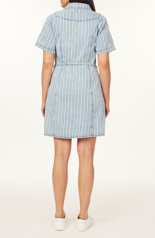 Scotch & Soda The Easy Stripe Short Sleeve Denim Shirtdress