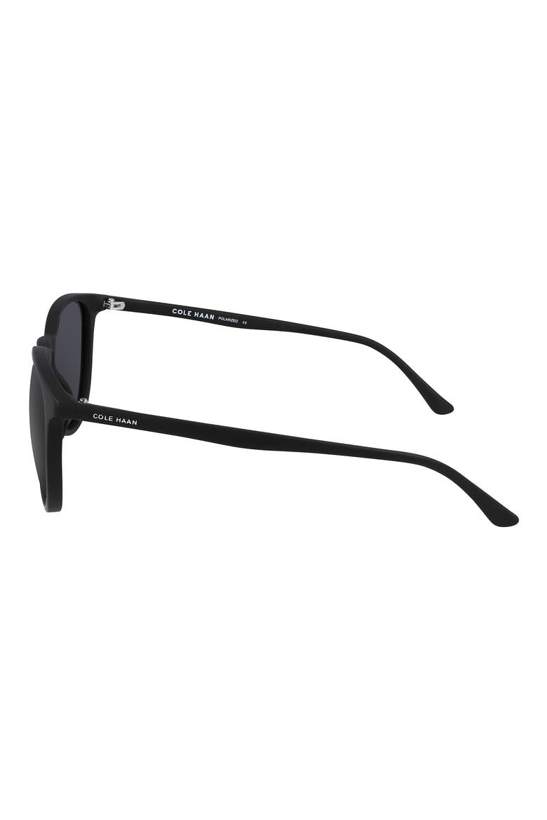 55mm Vintage Round Sunglasses, Alternate, color, MATTE BLACK