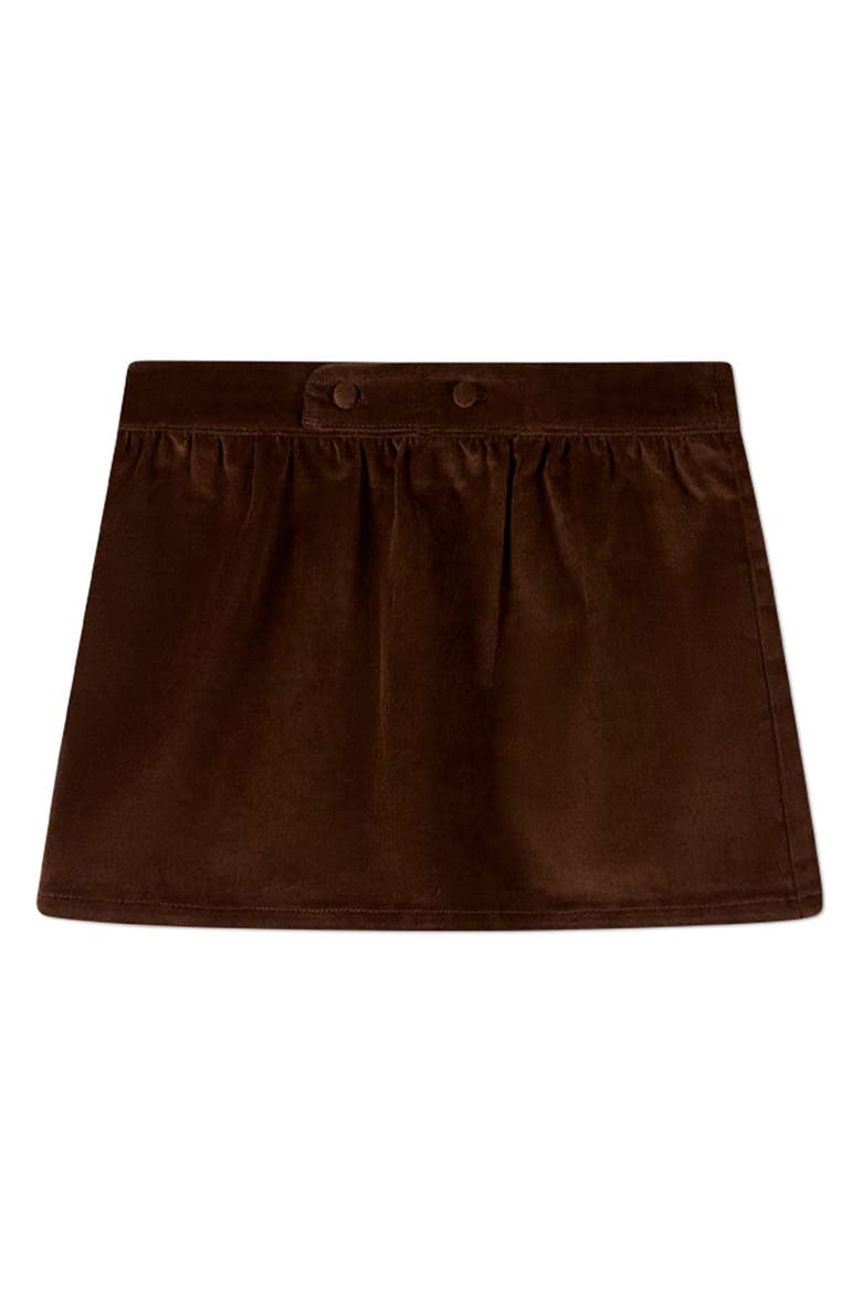 Fine-Wale Corduroy Above-Knee Skirt, Main, color, Brown