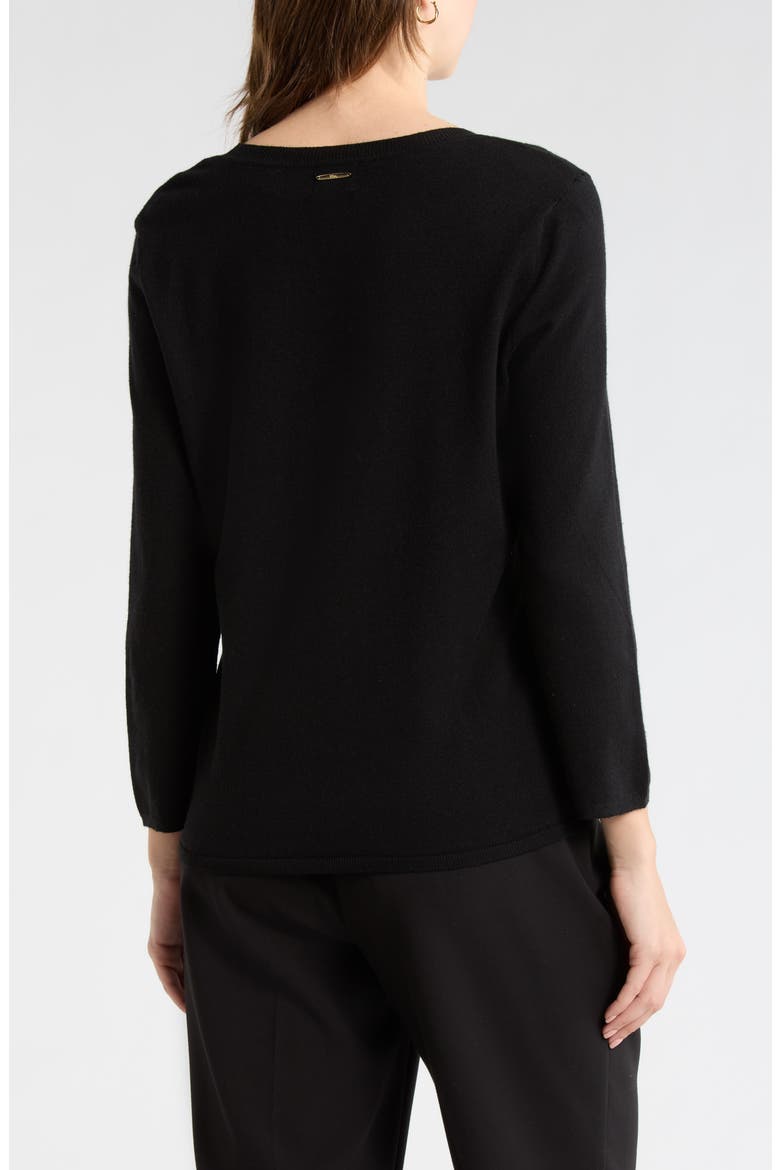 Crewneck Sweater, Alternate, color, BLACK