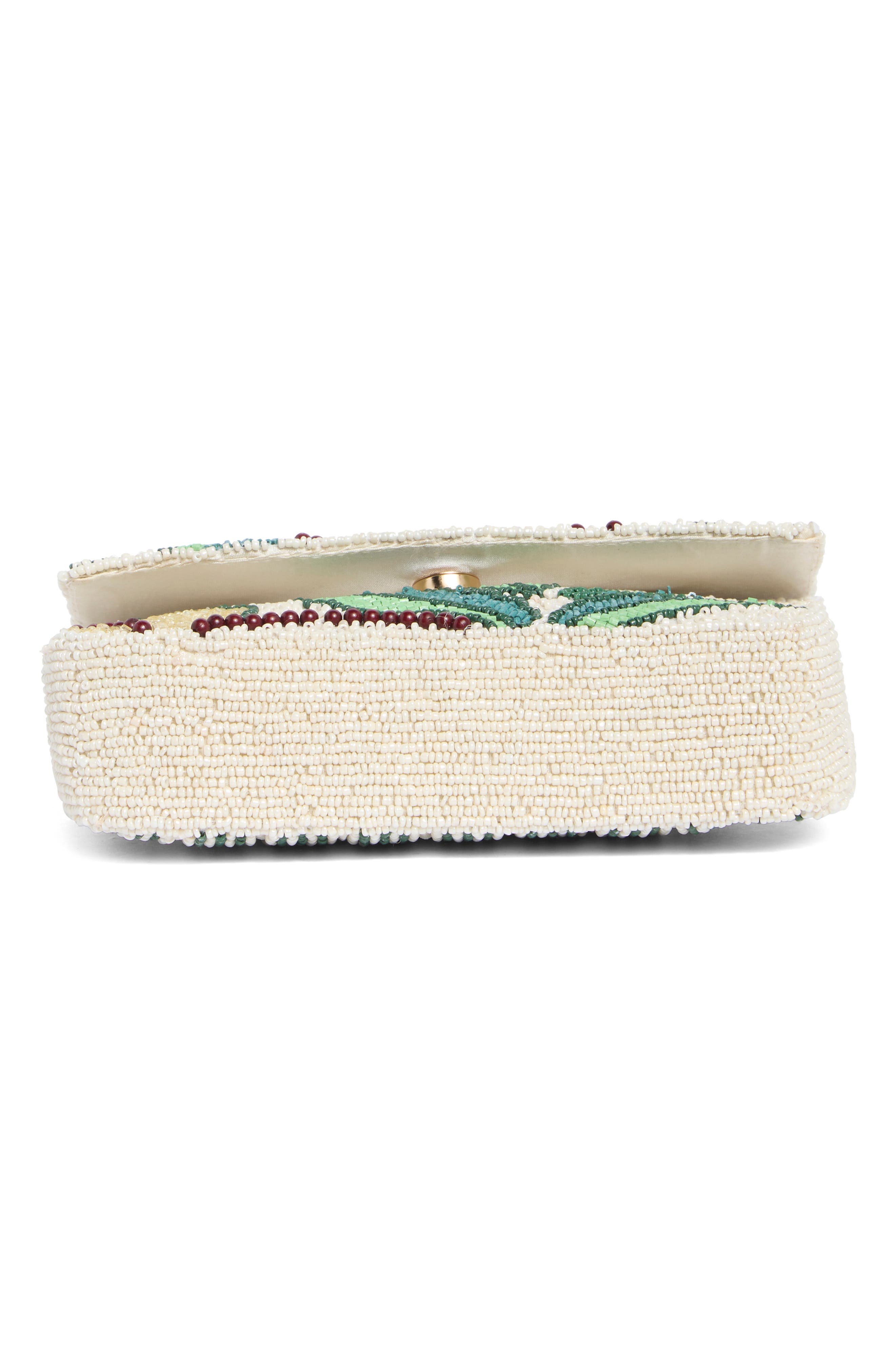Caitlin Beaded Shoulder Bag, Alternate, color, JUNGLE CREAM