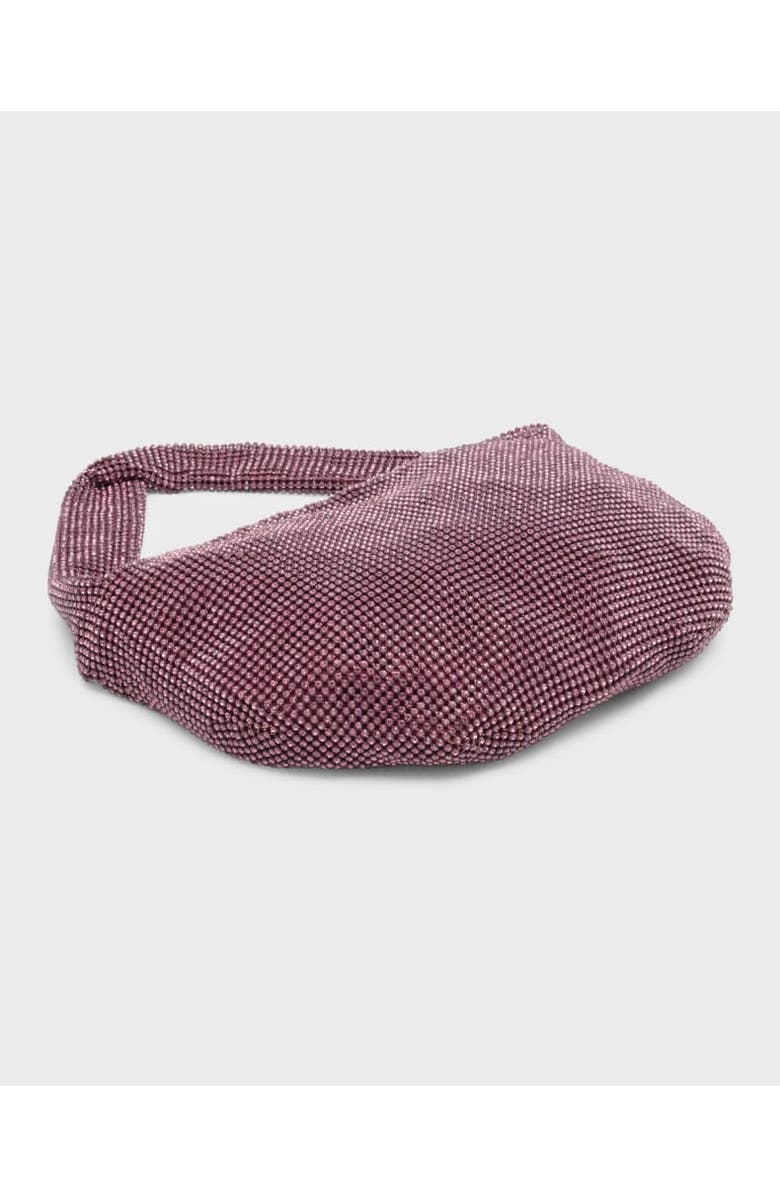 Whiting & Davis Farrah Crystal Hobo, Alternate, color, Wine