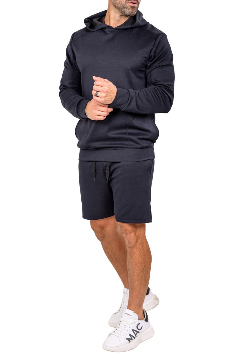 Elastic Waist Drawstring Shorts, Alternate, color, BLACK