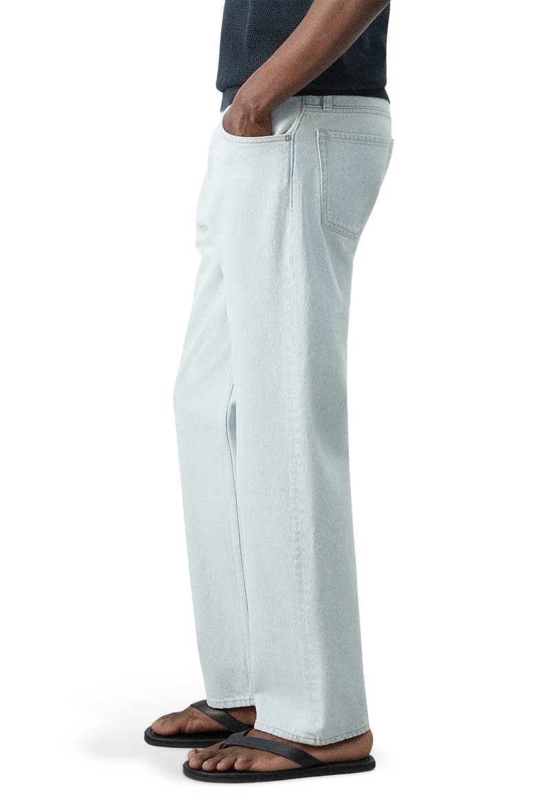 Relaxed Straight Leg Jeans, Alternate, color, BLEACH BLUE