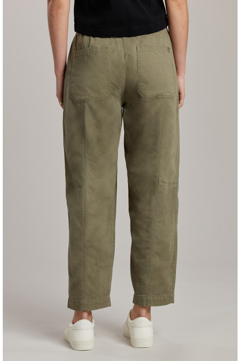 Bryce Twill Barrel Leg Pants, Alternate, color, GREEK OLIVE