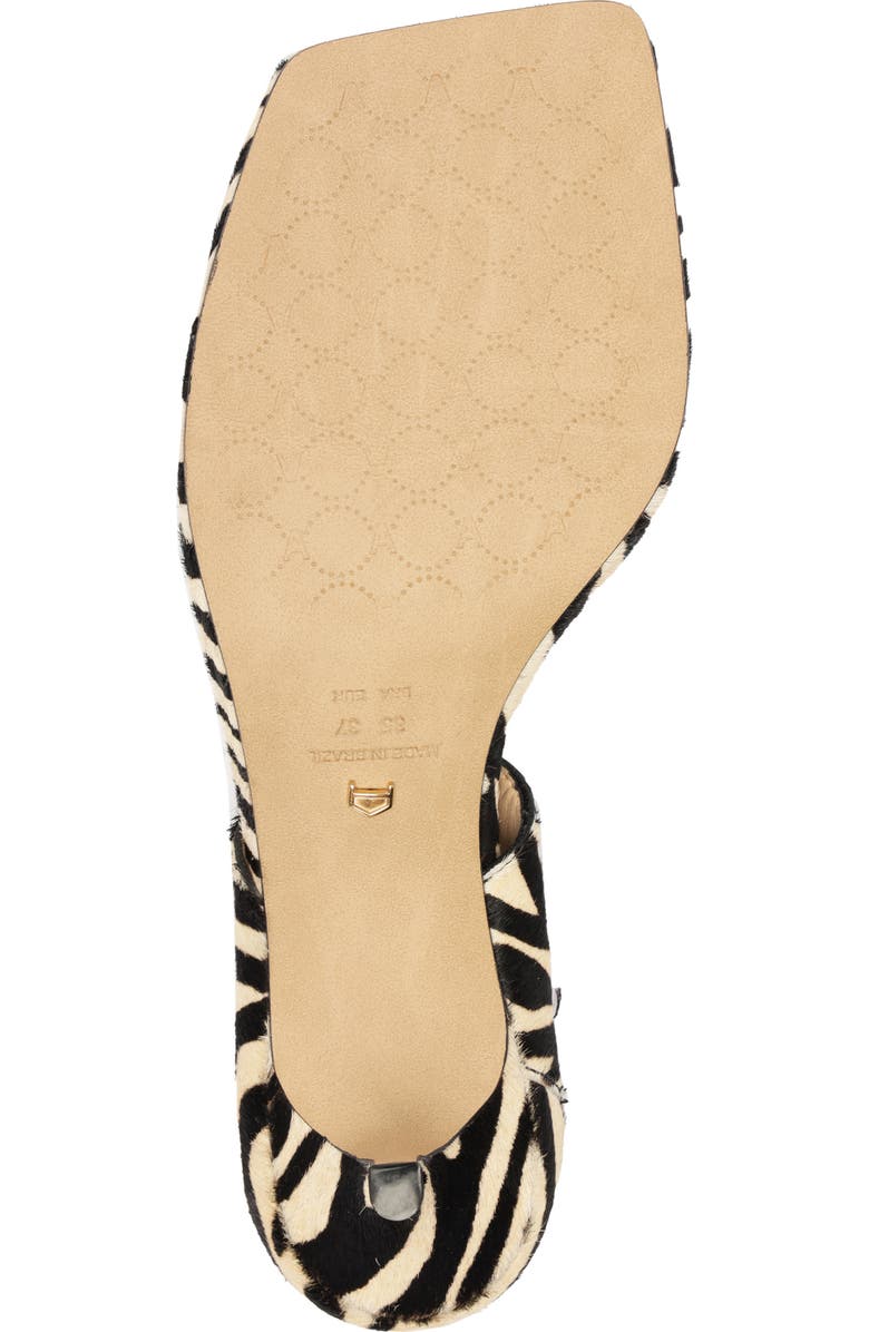 Arezzo Gracey Genuine Calf Hair Mid Stiletto Sandal, Alternate, color,