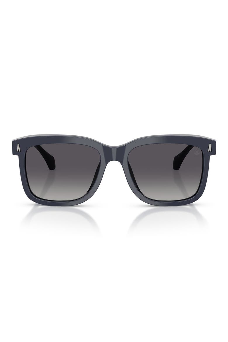 Valaire 54mm Polarized Pillow Sunglasses, Main, color, DARK BLUE / POLAR GREY
