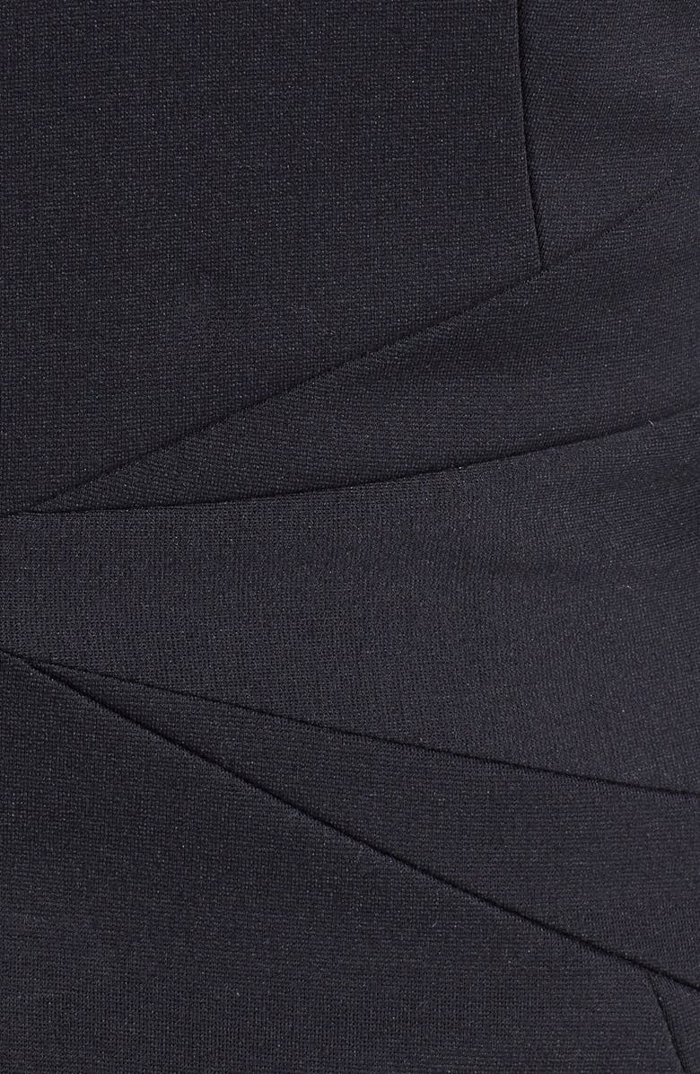 Classiques Entier<sup>®</sup> Seam Detail Ponte Dress, Alternate, color, Black