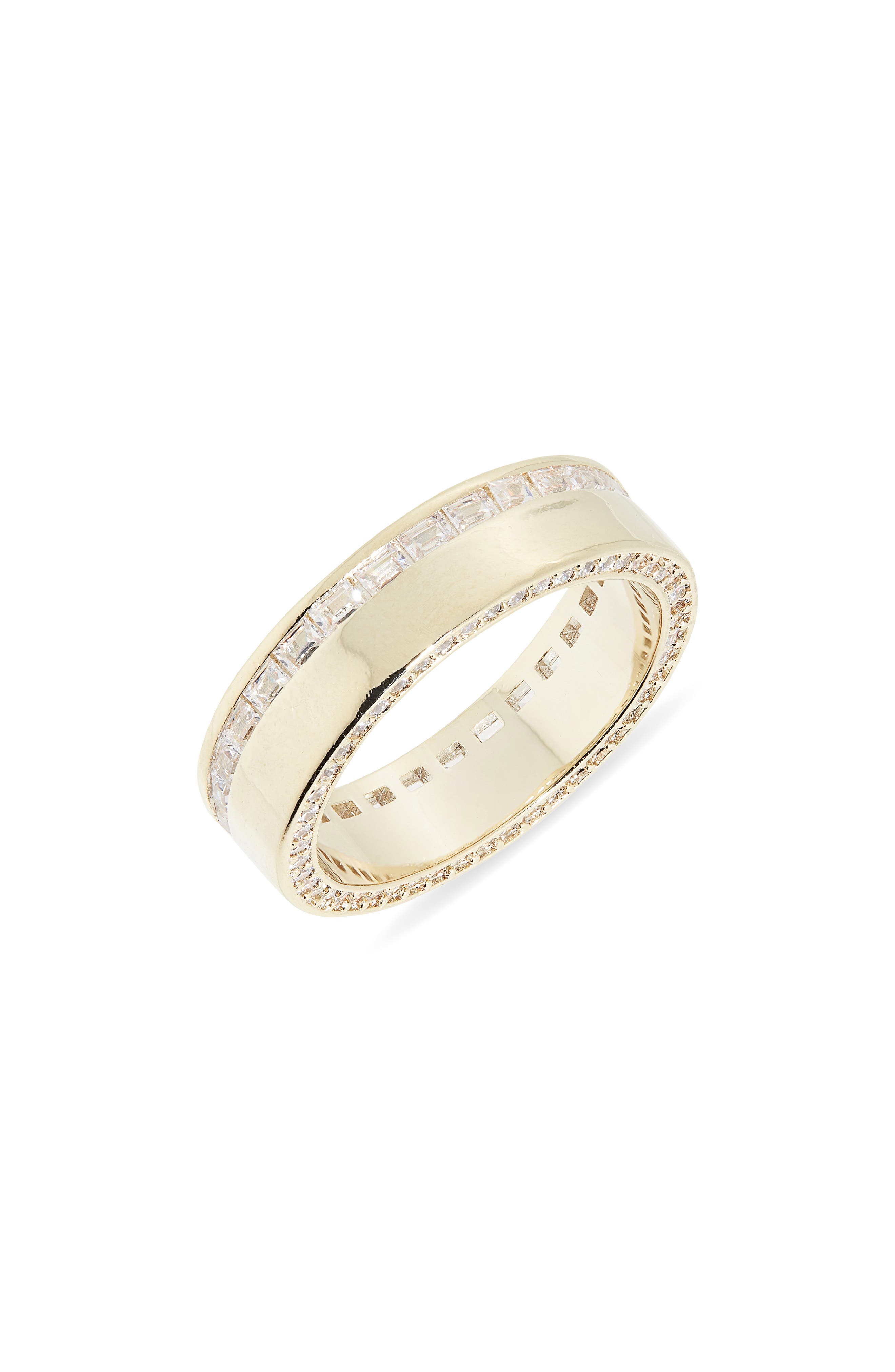 NORDSTROM RACK Baguette CZ Band Ring