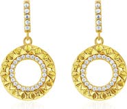 SUZY LEVIAN Cubic Zirconia Sunburst Drop Earrings