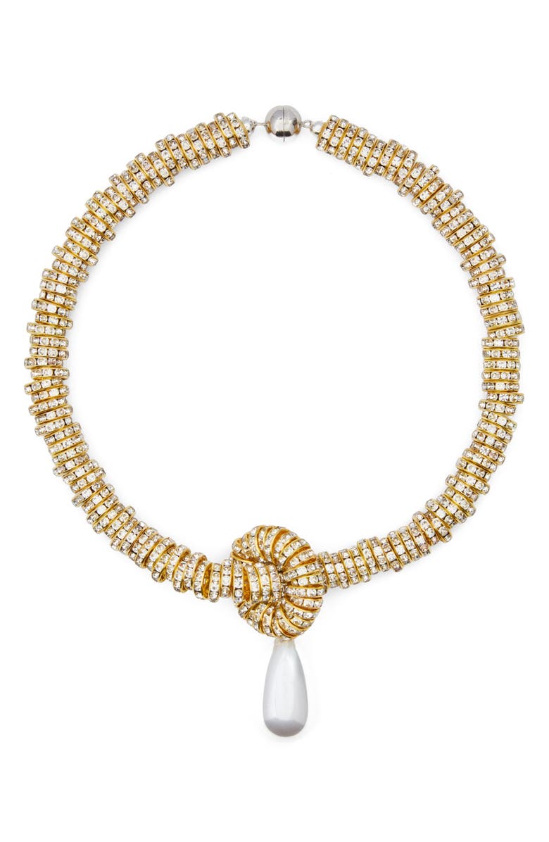 Julietta Faux Pearl Pendant Necklace, Alternate, color, 