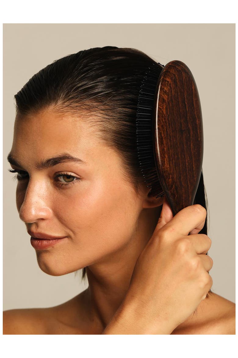 The Mermaid Brush - Detangling, Alternate, color, BROWN