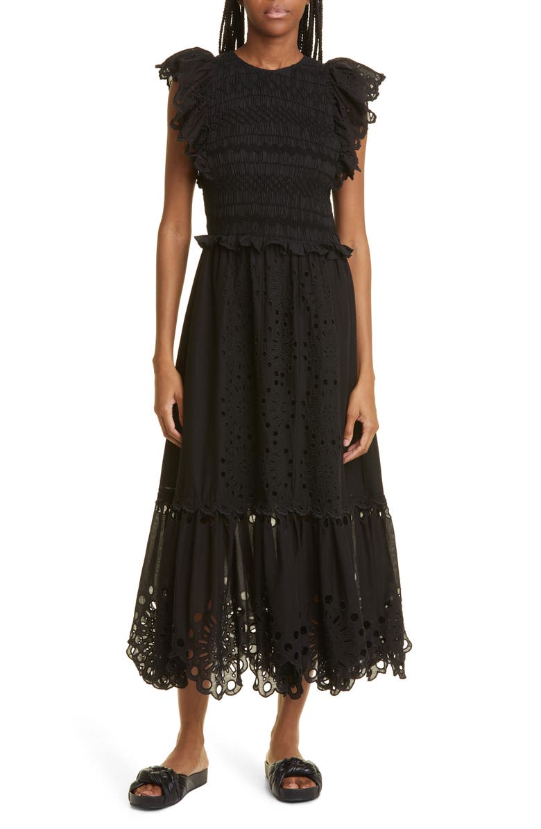 Sea Addie Cotton Eyelet Dress, Main, color, 
