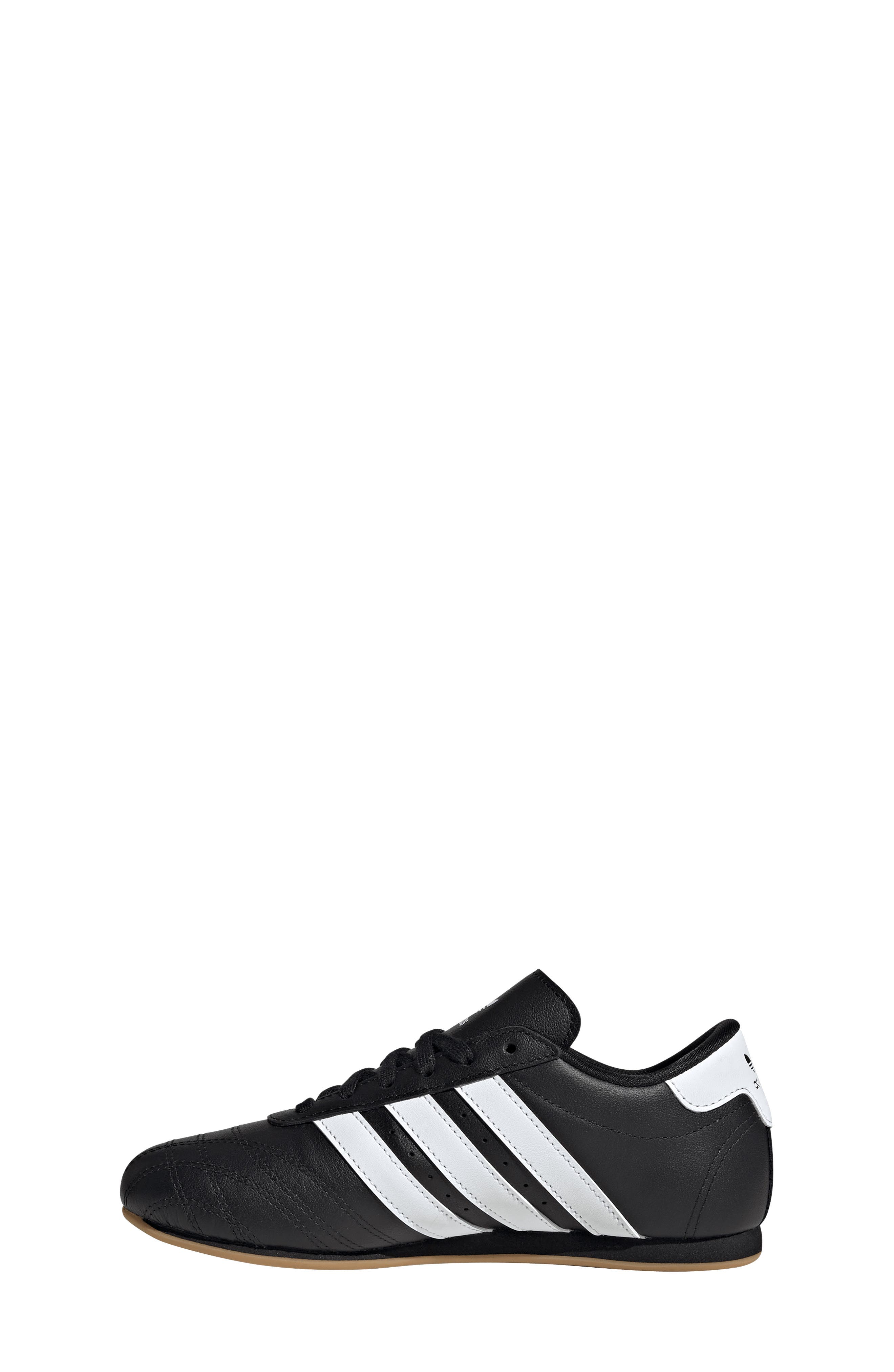 adidas Kids' Taekwondo Sneaker, Alternate, color, Black/ White/ Gum