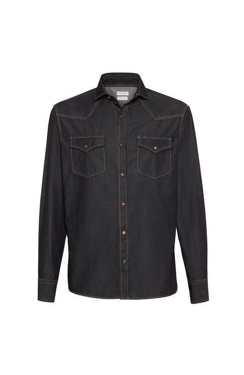 Lightweight denim shirt