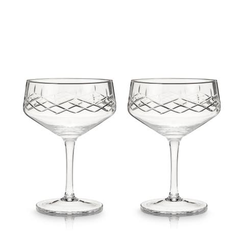 Admiral Crystal Coupe Glasses Set of 2