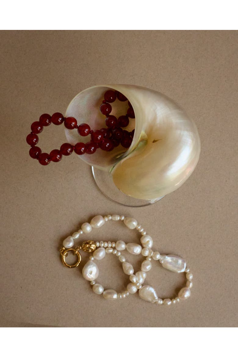 Porto Necklace, Alternate, color, Pomegranate