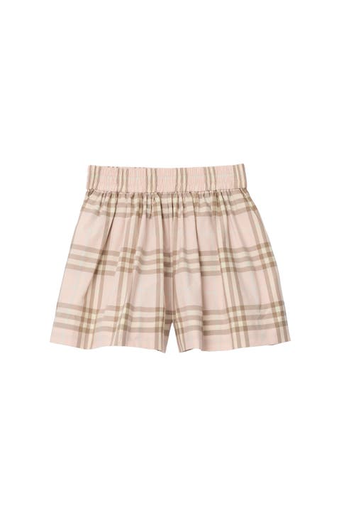 Check Cotton Shorts
