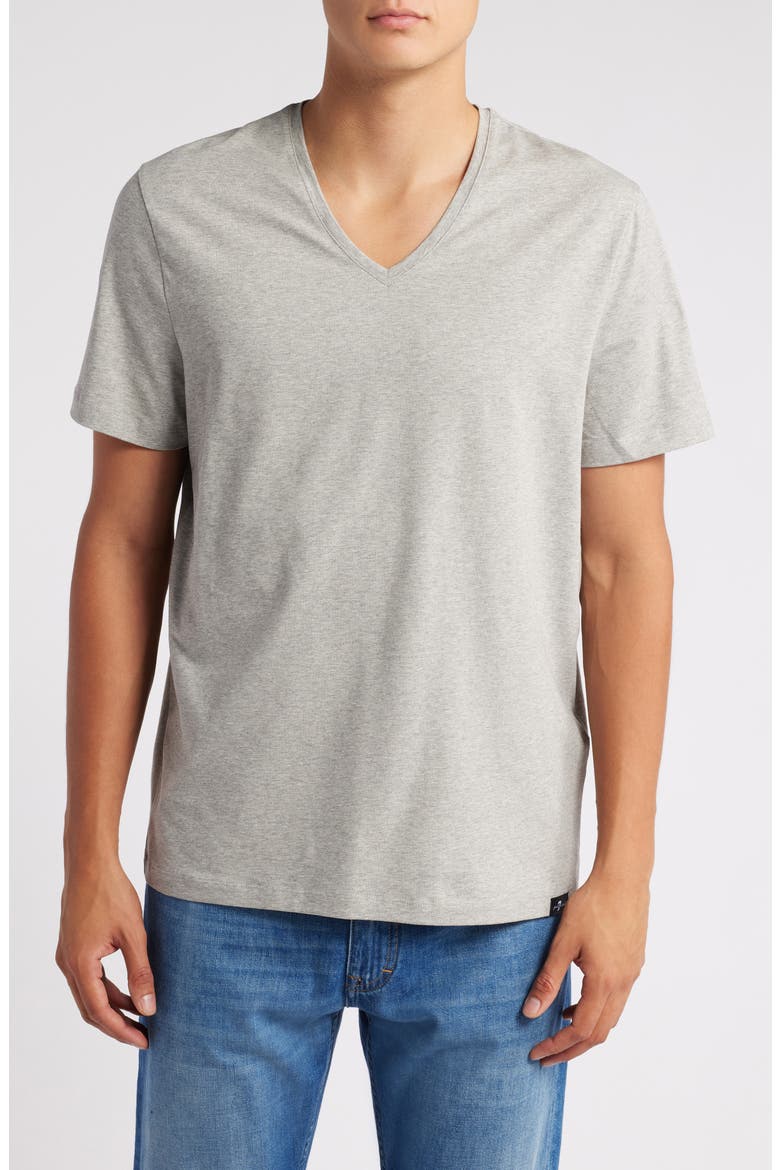 Luxe Performance T-Shirt, Main, color, GREY MELANGE