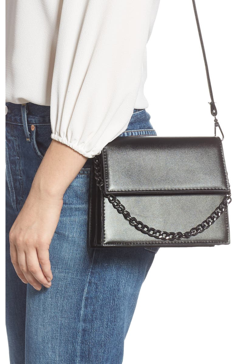 Knotty Two-Tone Chain Handle Crossbody Bag, Alternate, color,