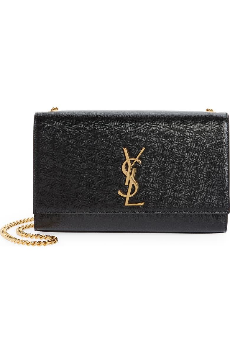 Saint Laurent Medium Kate Leather Chain Shoulder Bag, Alternate, color,