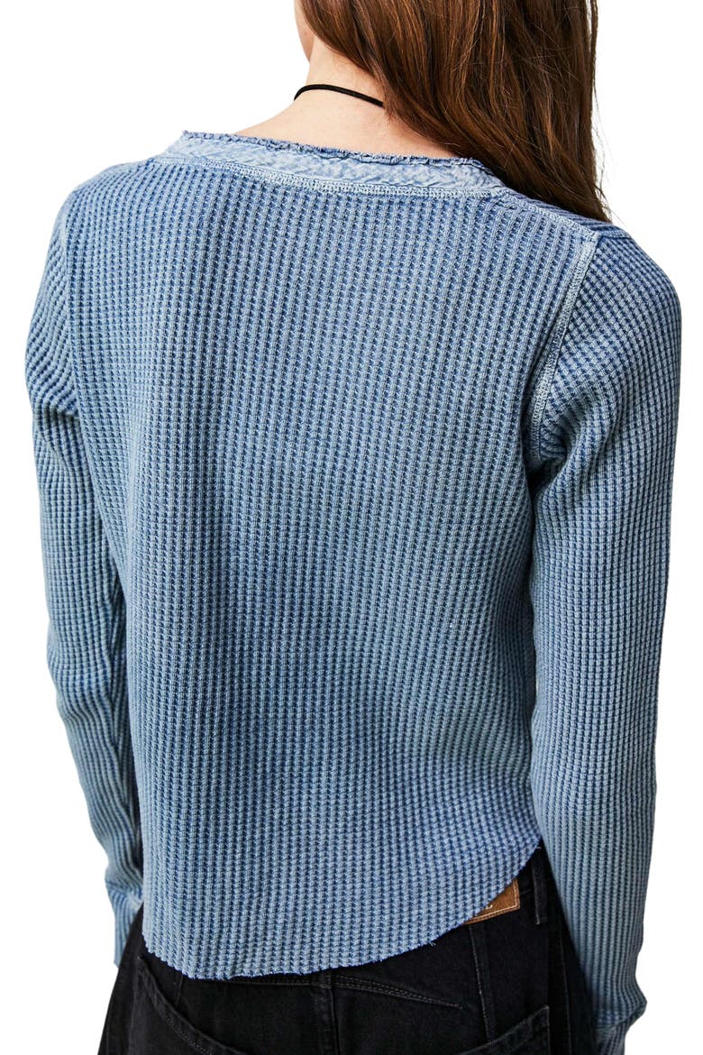 Colt Long Sleeve Waffle Knit Henley, Alternate, color, MEDITERRANEAN