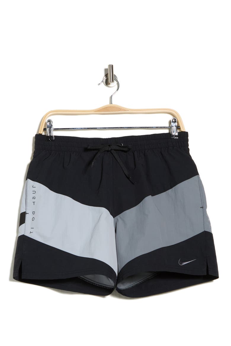 5-Inch Volley Swim Shorts, Alternate, color, BLACK